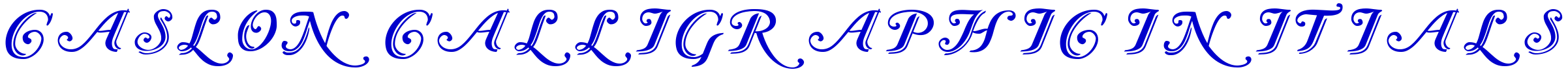 Caslon Calligraphic Initials Schriftart